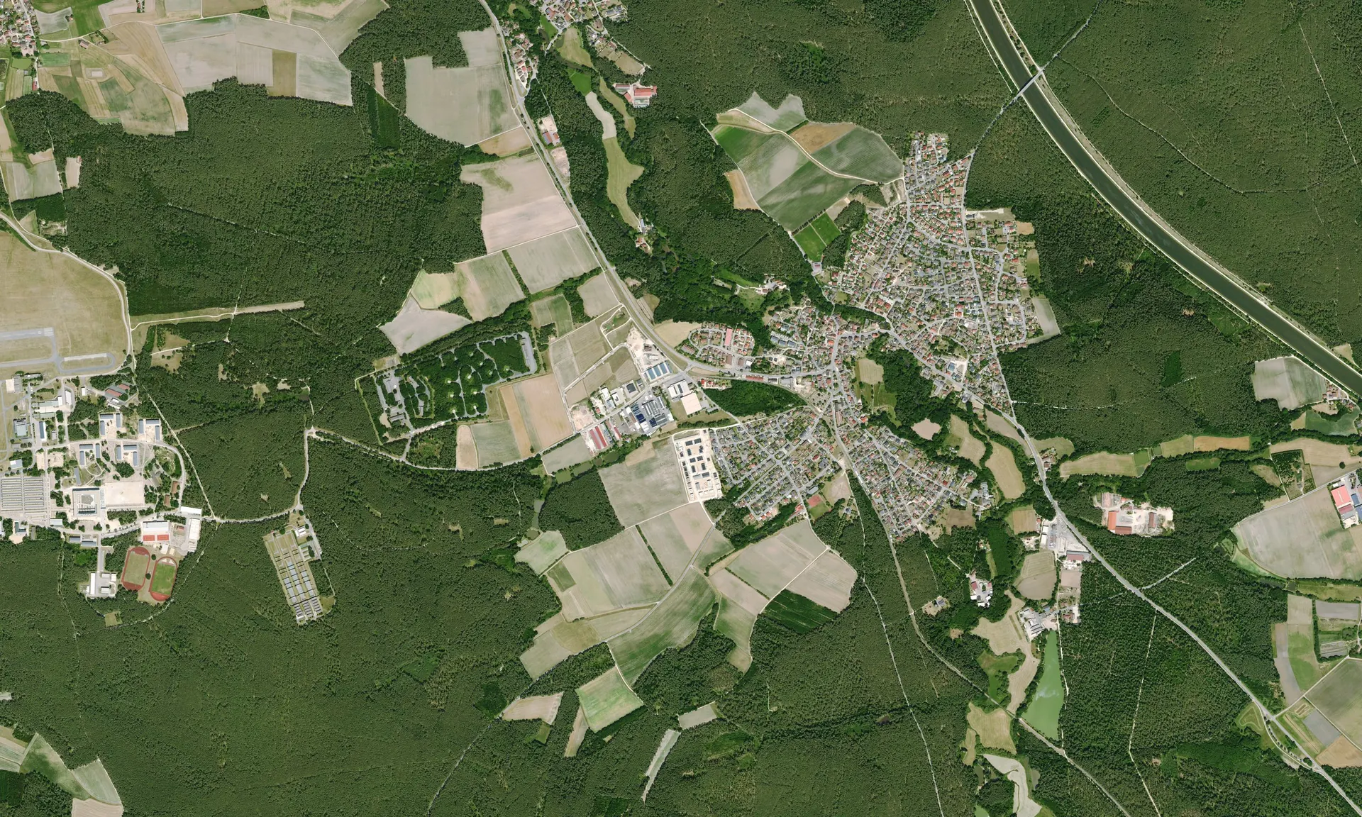 Luftbild von Eckersmühlen