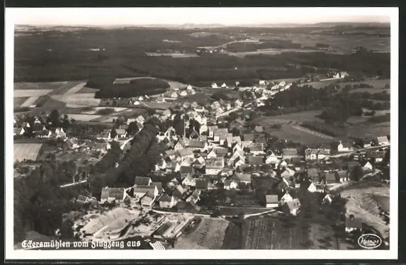 Historische Luftaufnahme von Eckersmühlen